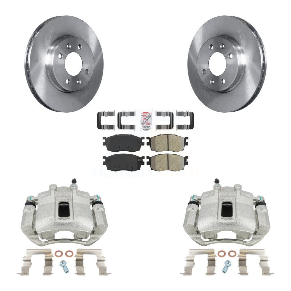 Transit Auto KC8-100566N Disc Brake Kit for 2006-2011 Hyundai Accent, Kia Rio, Kia Rio5 - Front product image