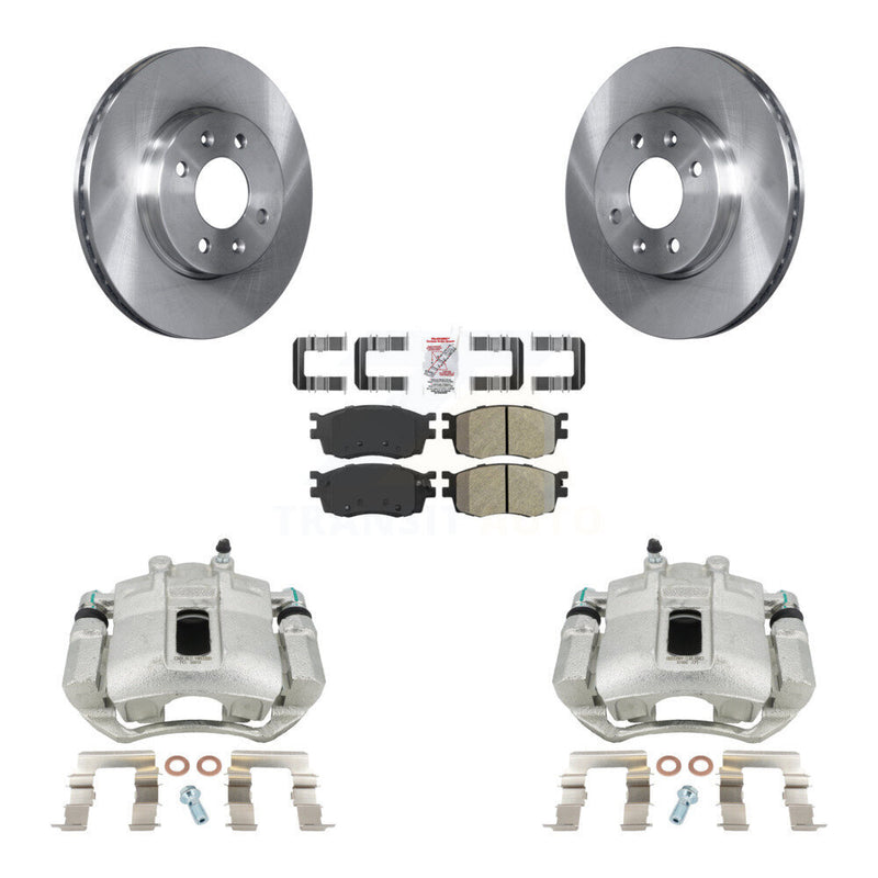 Transit Auto KC8-100566N Disc Brake Kit for 2006-2011 Hyundai Accent, Kia Rio, Kia Rio5 - Front product image