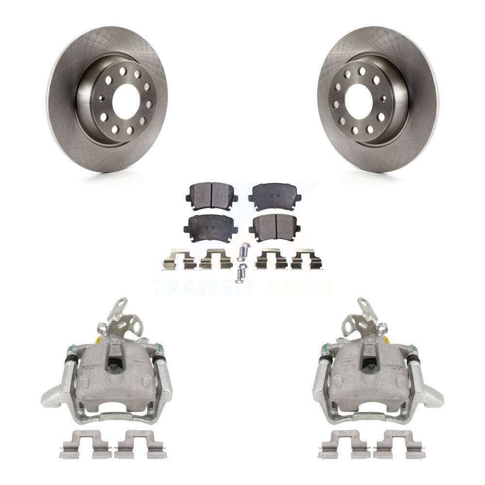 Transit Auto KC8-100581P Disc Brake Kit for 2005-2009 Volkswagen GTI, Volkswagen Jetta, Audi A3 Quattro - Rear product image