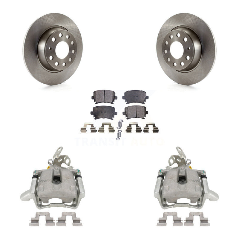 Transit Auto KC8-100581P Disc Brake Kit for 2005-2009 Volkswagen GTI, Volkswagen Jetta, Audi A3 Quattro - Rear product image