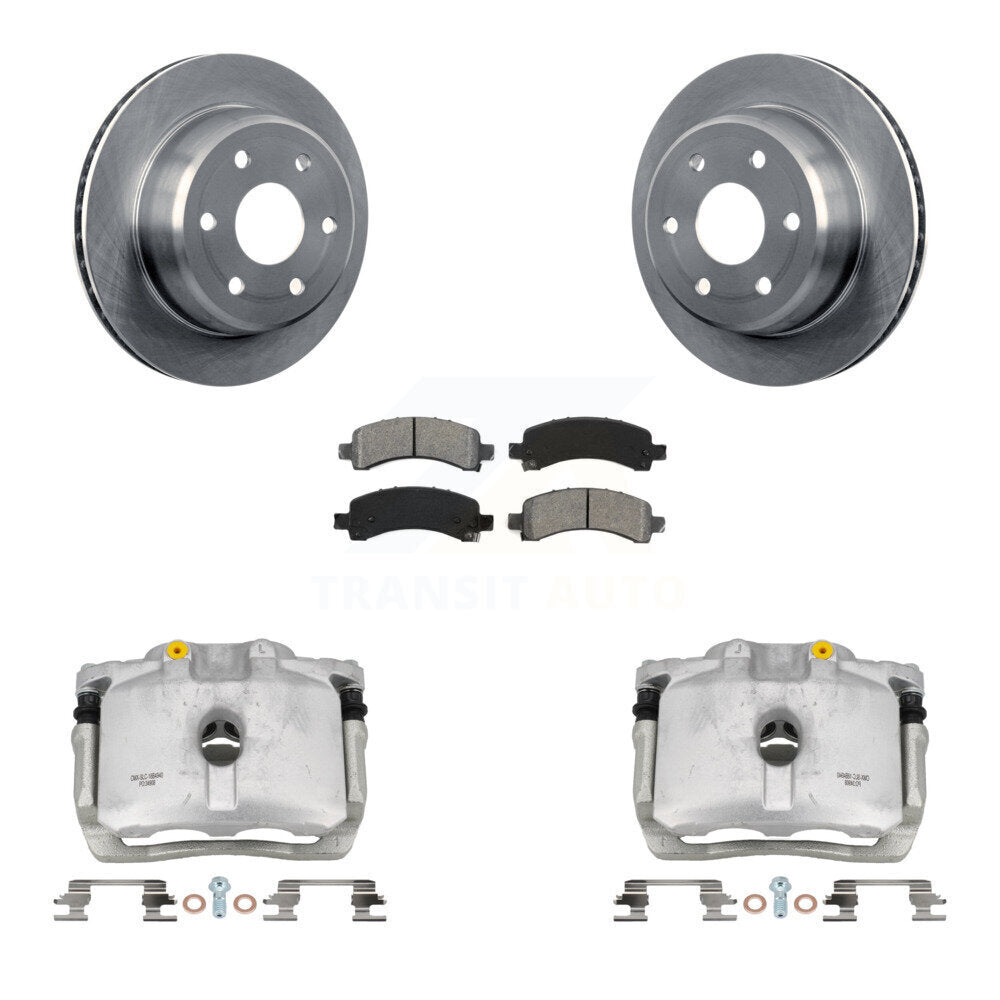 Transit Auto KC8-100599S Disc Brake Kit for 2002-2014 Cadillac Escalade, Chevrolet Avalanche 1500, Chevrolet Express 1500 & more - Rear product image