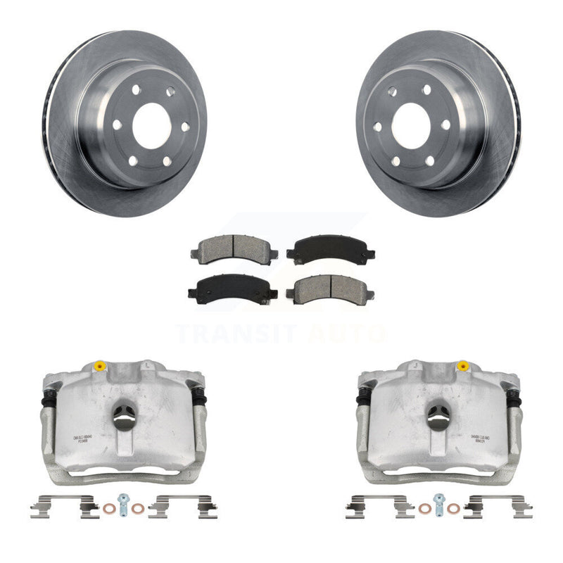 Transit Auto KC8-100599S Disc Brake Kit for 2002-2014 Cadillac Escalade, Chevrolet Avalanche 1500, Chevrolet Express 1500 & more - Rear product image