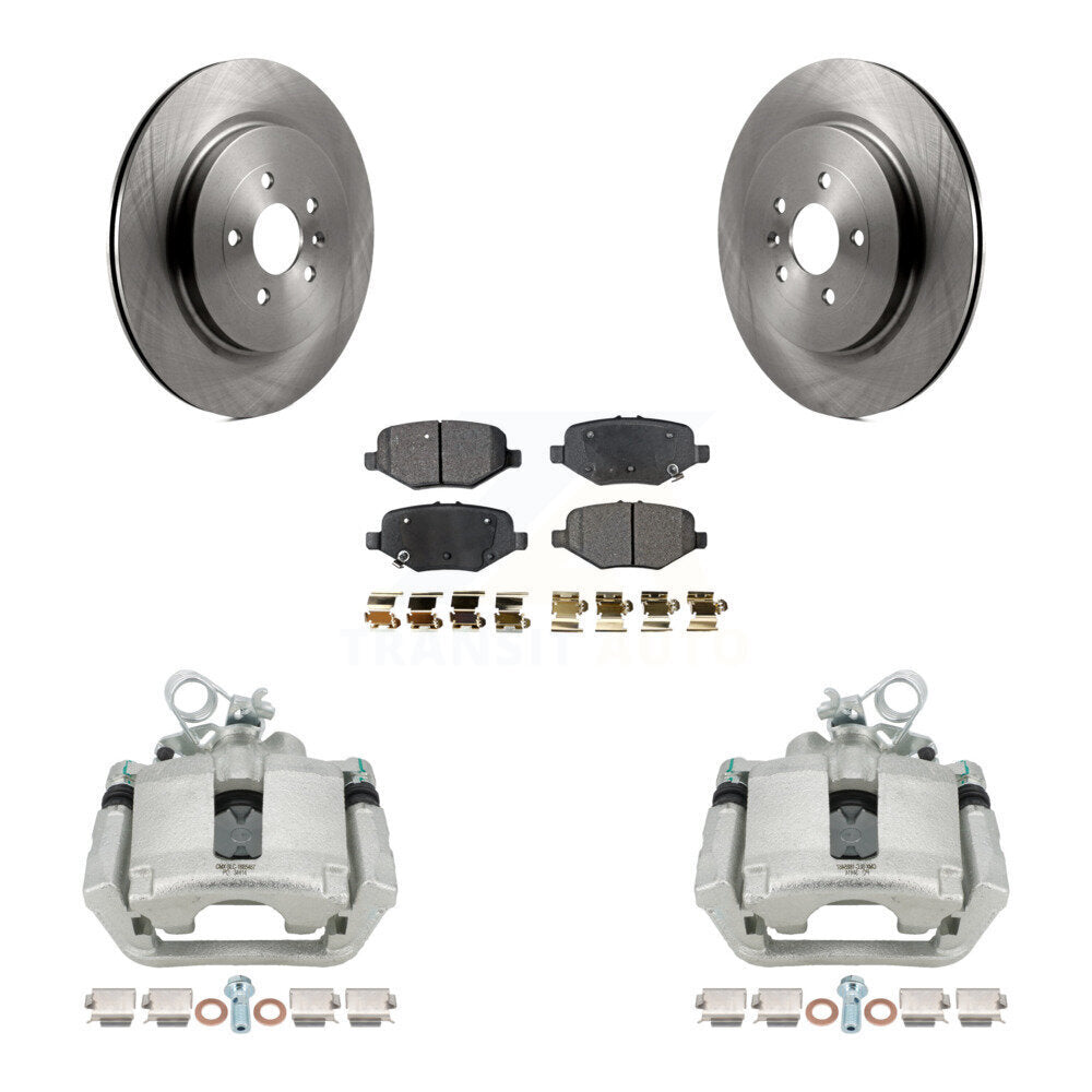 Transit Auto KC8-100610P Disc Brake Kit for 2013-2019 Ford Taurus, Ford Explorer, Ford Special Service Police Sedan & more - Rear product image