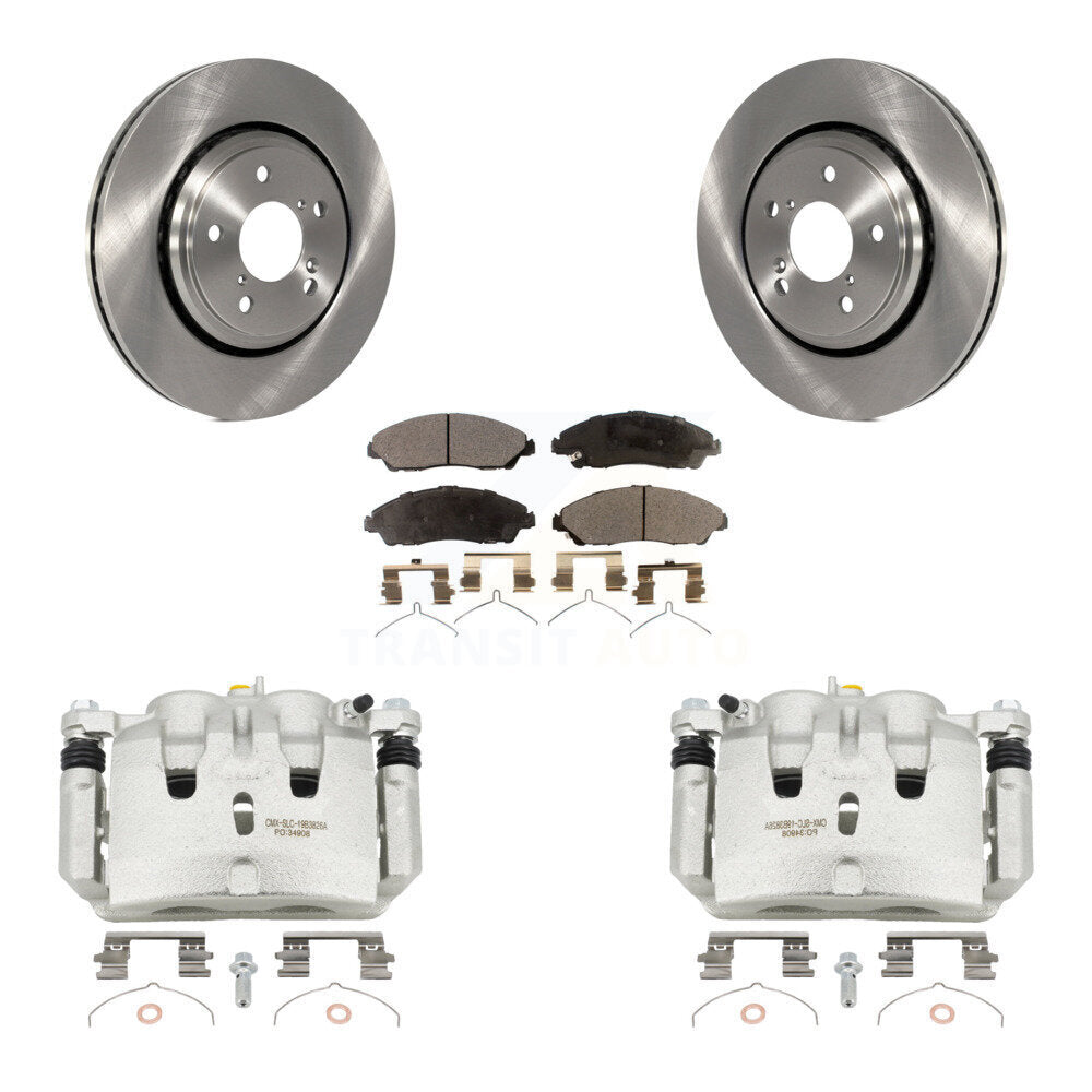 Transit Auto KC8-100670T Disc Brake Kit for 2016-2021 Acura MDX, Honda Ridgeline, Honda Pilot - Front product image