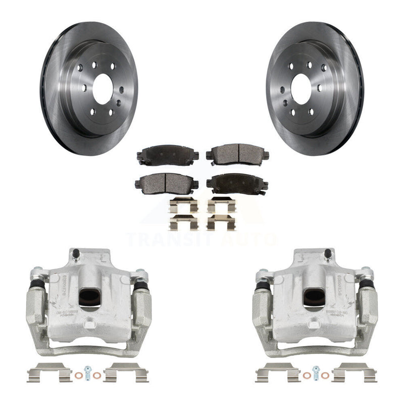 Transit Auto KC8-100683P Disc Brake Kit for 2007-2017 GMC Acadia Limited, Chevrolet Traverse, Buick Enclave & more - Rear product image