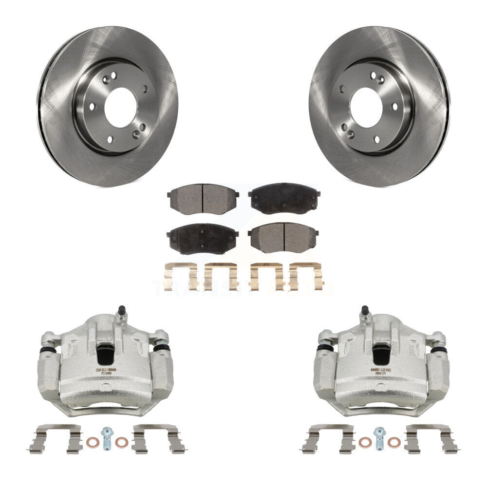 Transit Auto KC8-100698T Disc Brake Kit for 2010-2012 Kia Sportage, Hyundai Tucson - Front product image