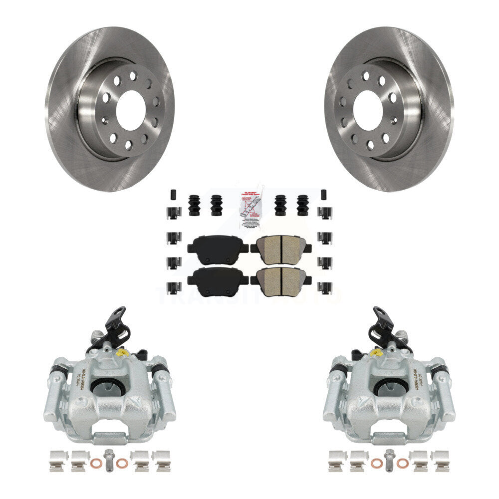 Transit Auto KC8-100750N Disc Brake Kit for 2010-2016 Volkswagen GTI, Volkswagen Beetle, Volkswagen Golf & more - Rear product image