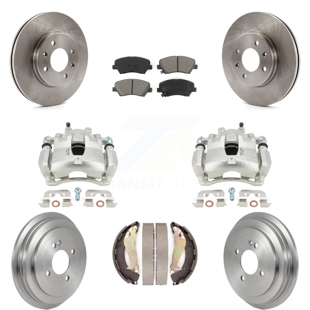Transit Auto KC8-100765S Disc Brake Kit for 2012-2017 Hyundai Accent - Front and Rear product image