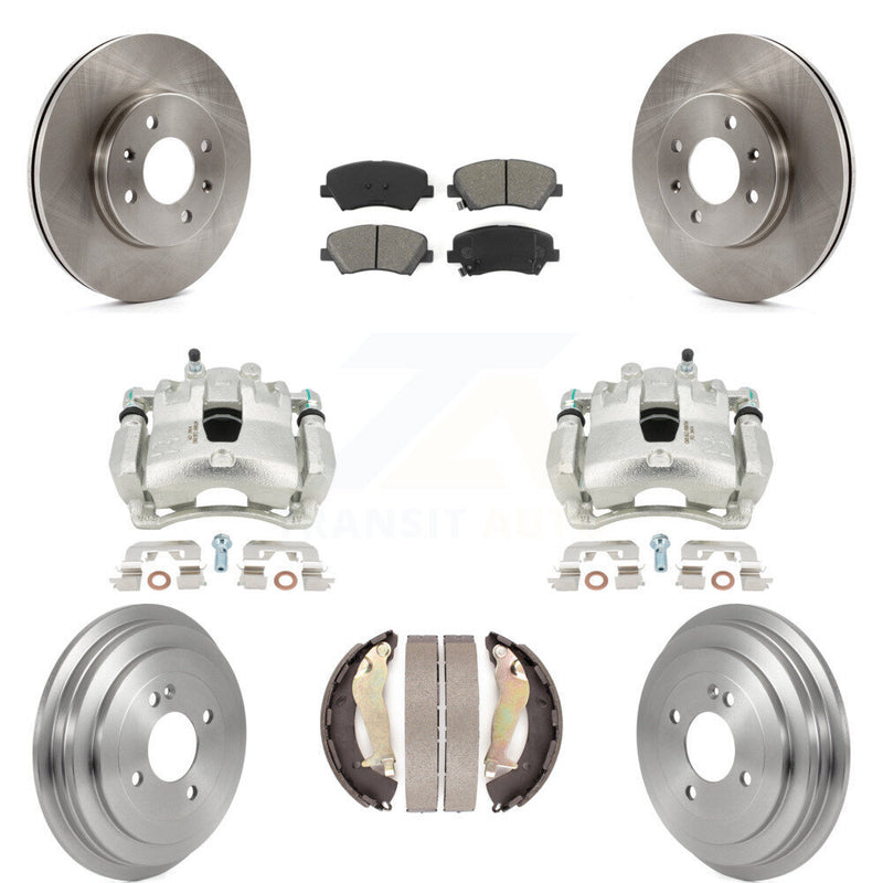 Transit Auto KC8-100765S Disc Brake Kit for 2012-2017 Hyundai Accent - Front and Rear product image