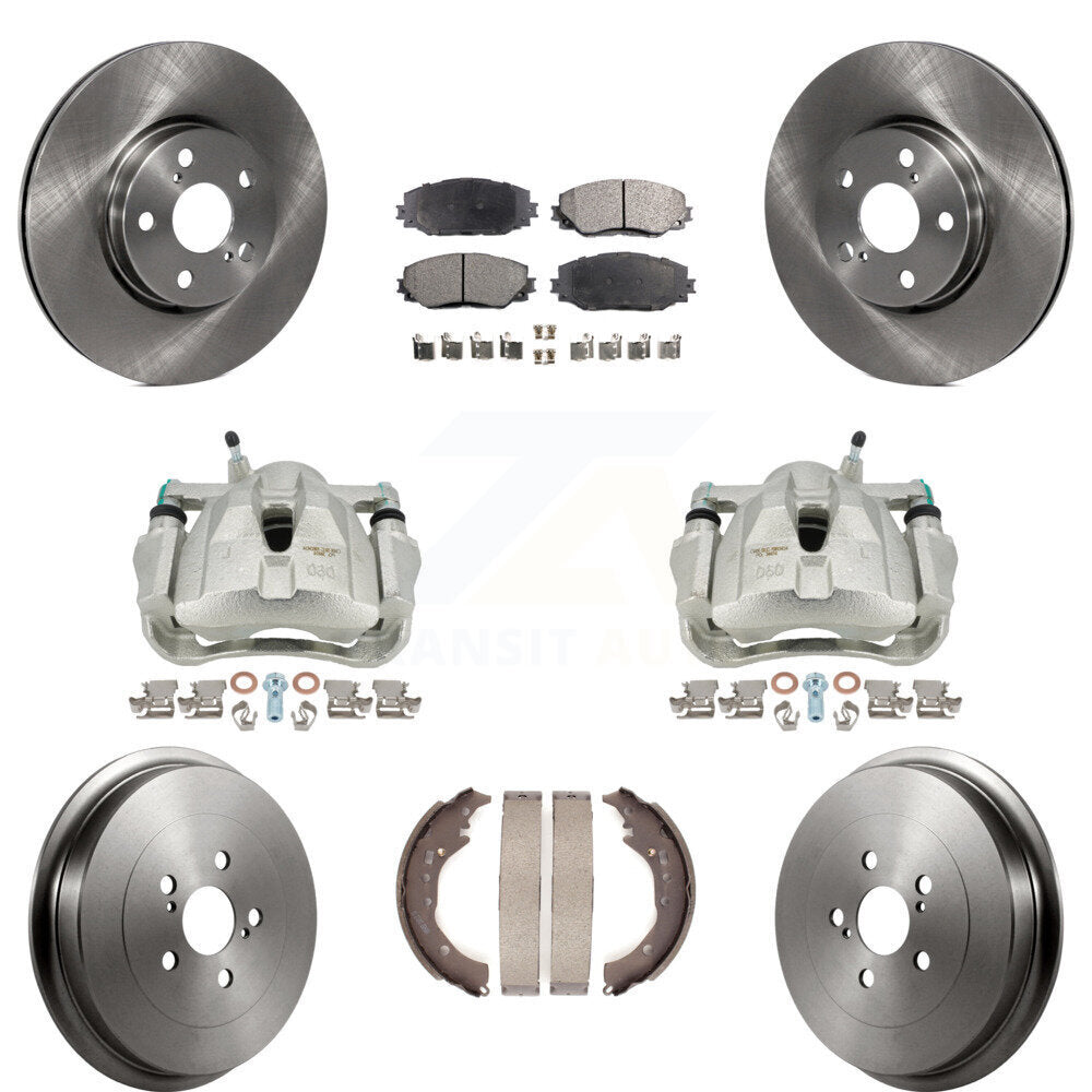 Transit Auto KC8-100778P Disc Brake Kit for 2009-2019 Toyota Corolla - Front and Rear product image