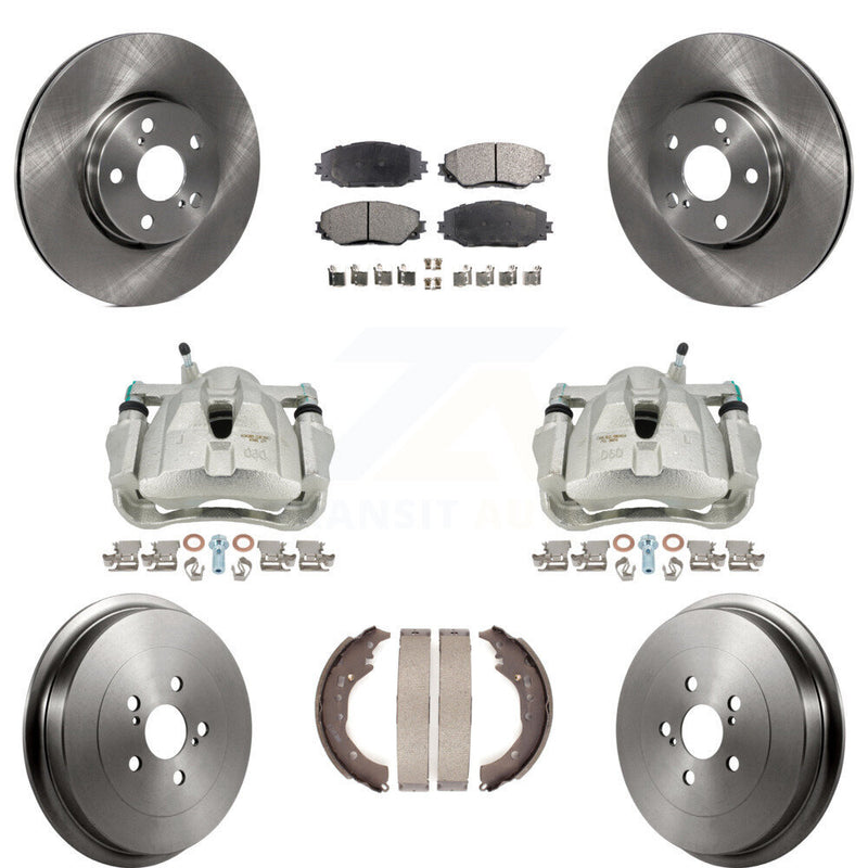 Transit Auto KC8-100778P Disc Brake Kit for 2009-2019 Toyota Corolla - Front and Rear product image