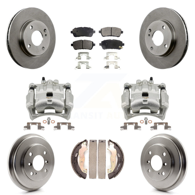 Transit Auto KC8-100779P Disc Brake Kit for 2011-2019 Ford Fiesta - Front and Rear product image