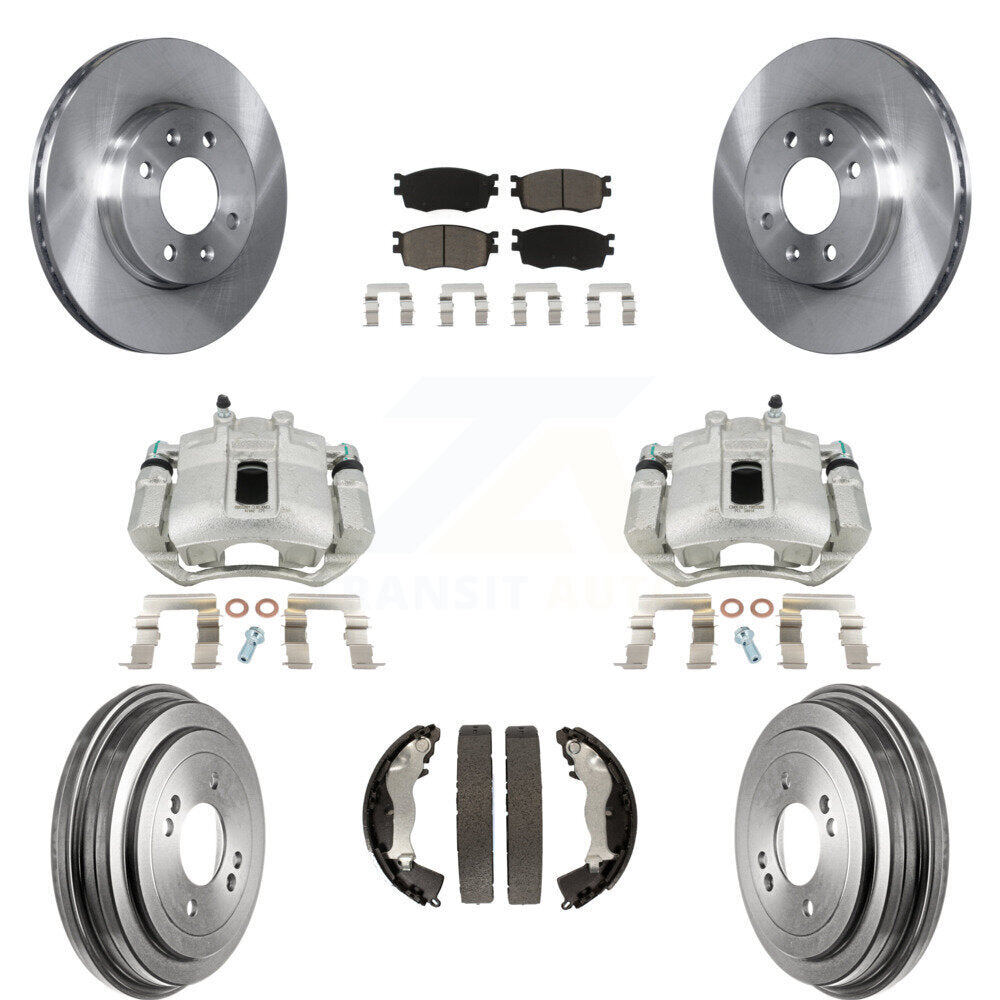 Transit Auto KC8-100787C Disc Brake Kit for 2006-2011 Hyundai Accent, Kia Rio, Kia Rio5 - Front and Rear product image