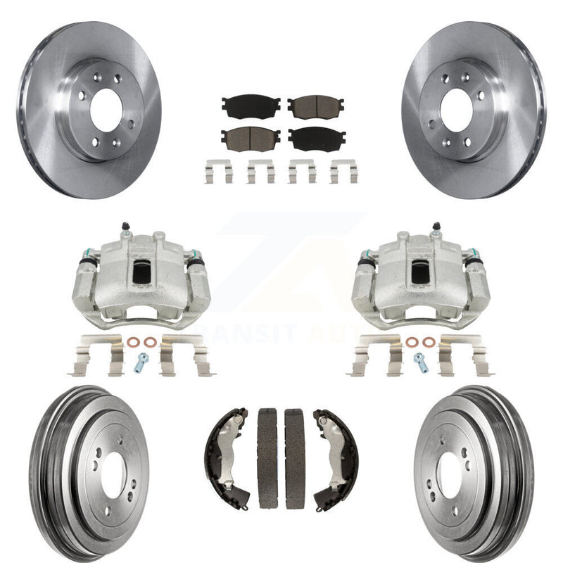 Transit Auto KC8-100787C Disc Brake Kit for 2006-2011 Hyundai Accent, Kia Rio, Kia Rio5 - Front and Rear product image