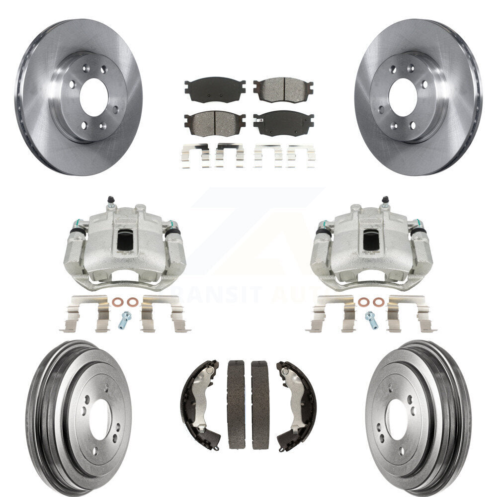 Transit Auto KC8-100803S Disc Brake Kit for 2006-2011 Hyundai Accent, Kia Rio, Kia Rio5 - Front and Rear product image