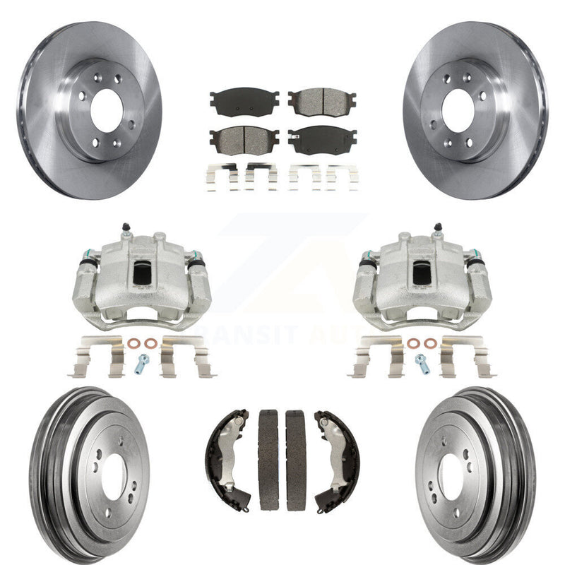 Transit Auto KC8-100803S Disc Brake Kit for 2006-2011 Hyundai Accent, Kia Rio, Kia Rio5 - Front and Rear product image