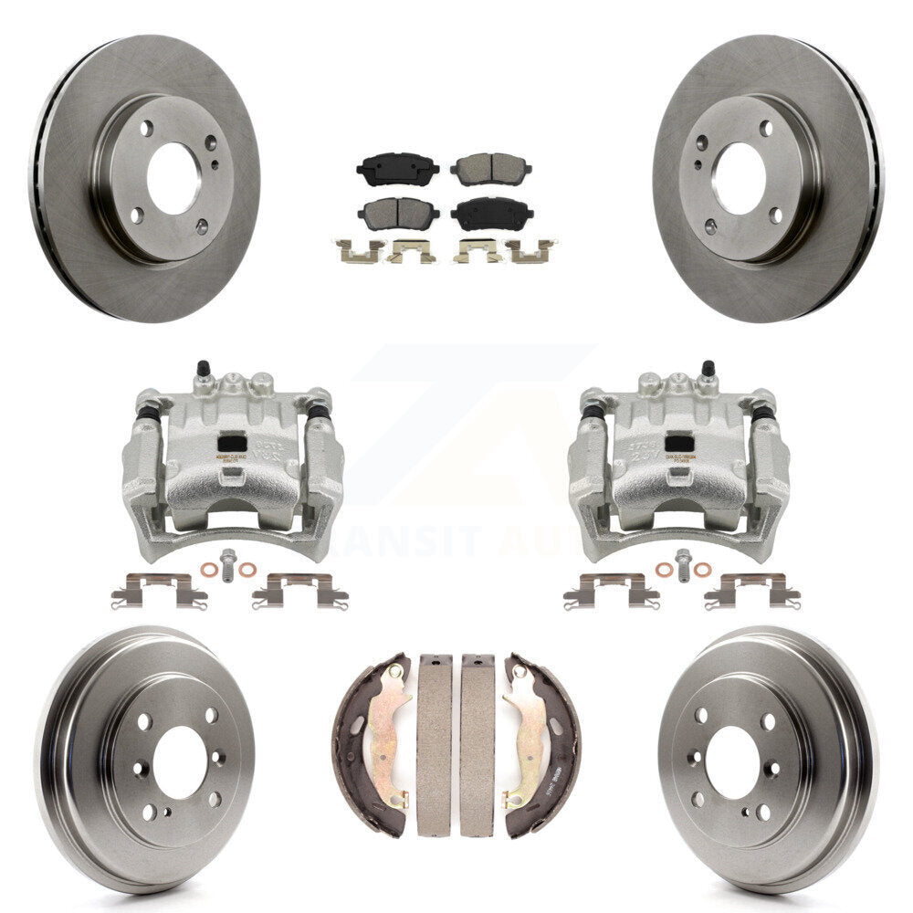 Transit Auto KC8-100806S Disc Brake Kit for 2011-2019 Ford Fiesta - Front and Rear product image