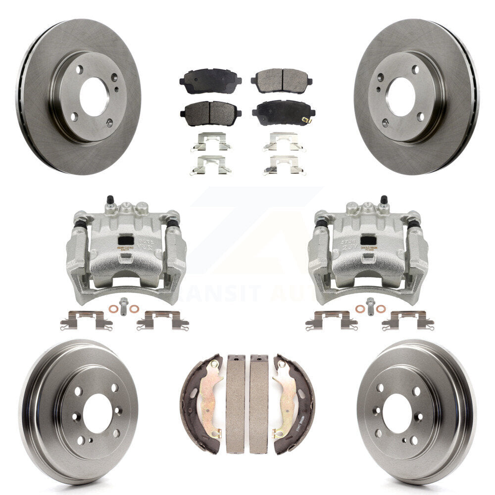 Transit Auto KC8-100820T Disc Brake Kit for 2011-2019 Ford Fiesta - Front and Rear product image