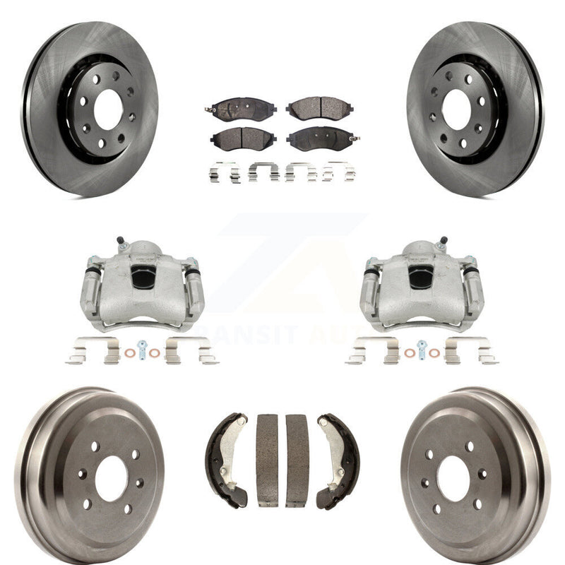Transit Auto KC8-100847P Disc Brake Kit for 2004-2015 Chevrolet Spark, Pontiac G3, Pontiac G3 Wave & more - Front and Rear product image