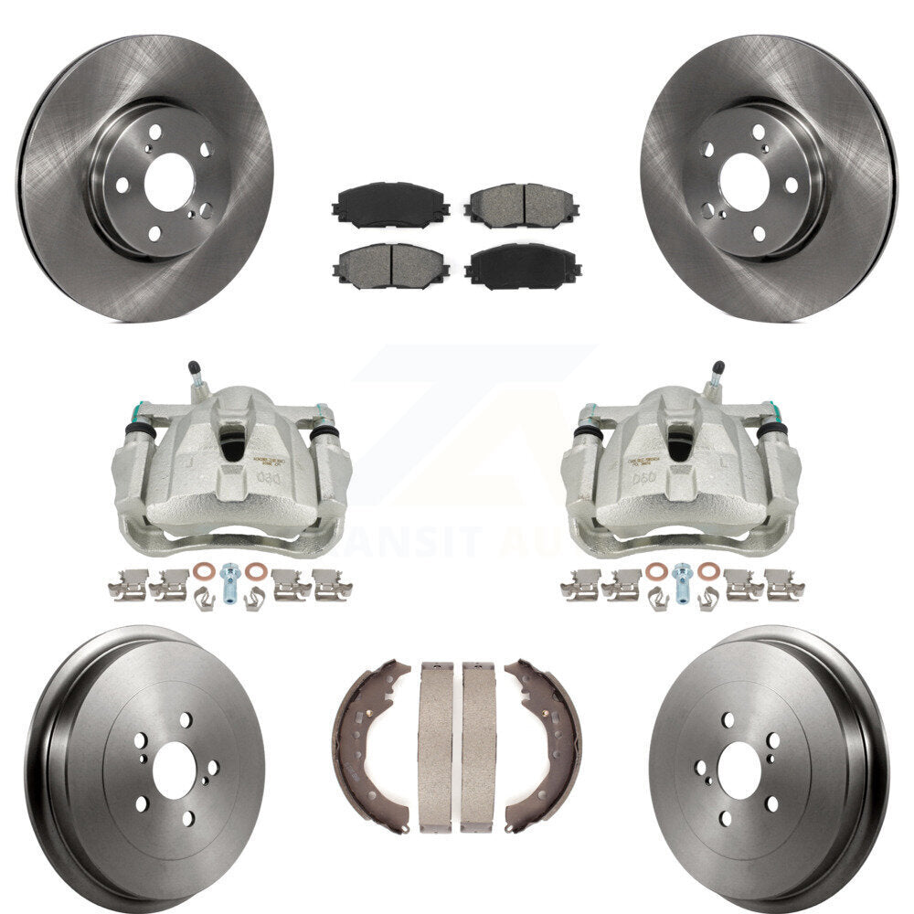 Transit Auto KC8-100854S Disc Brake Kit for 2009-2019 Toyota Corolla - Front and Rear product image