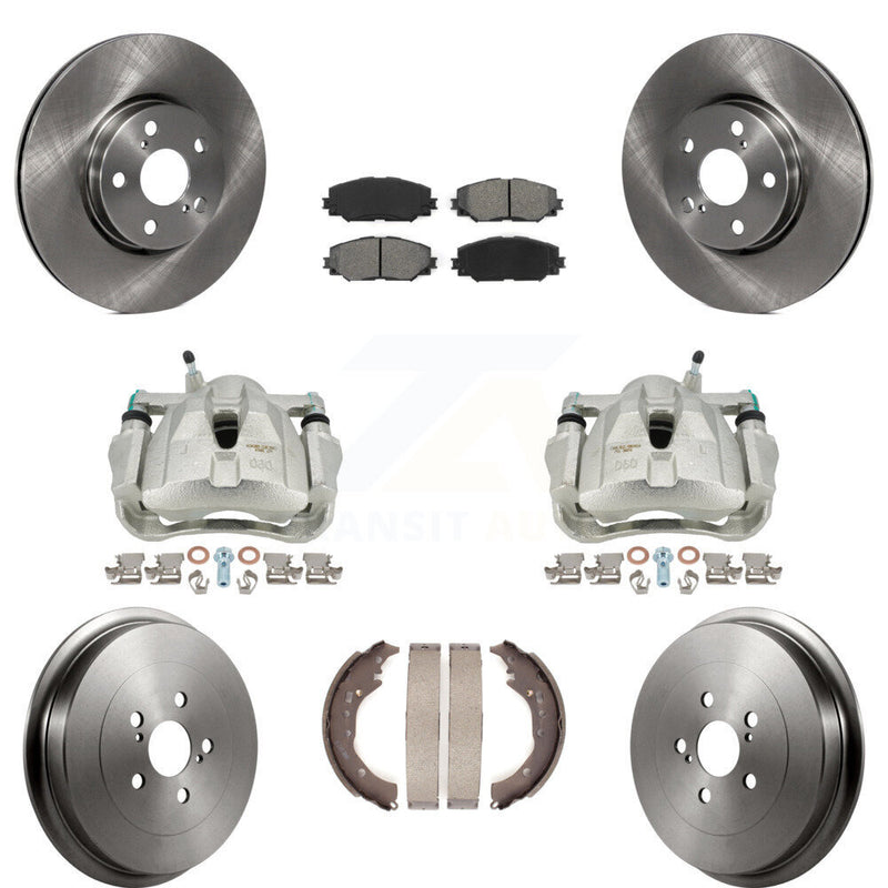 Transit Auto KC8-100854S Disc Brake Kit for 2009-2019 Toyota Corolla - Front and Rear product image