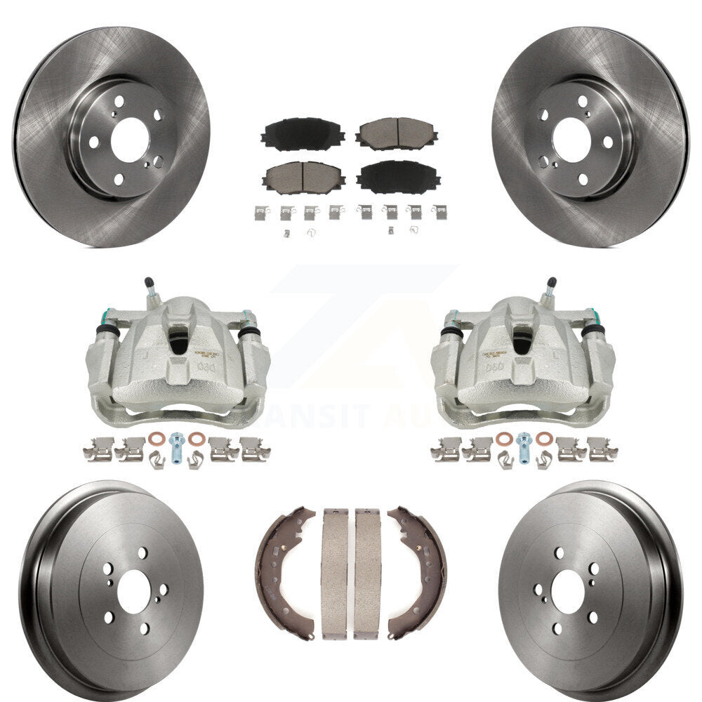 Transit Auto KC8-100857C Disc Brake Kit for 2009-2019 Toyota Corolla - Front and Rear product image
