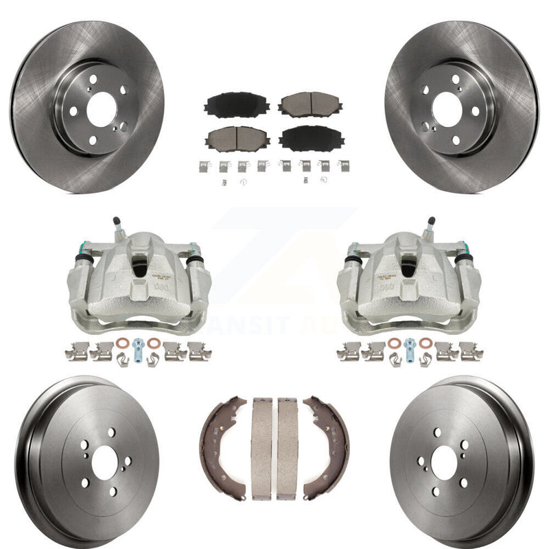 Transit Auto KC8-100857C Disc Brake Kit for 2009-2019 Toyota Corolla - Front and Rear product image
