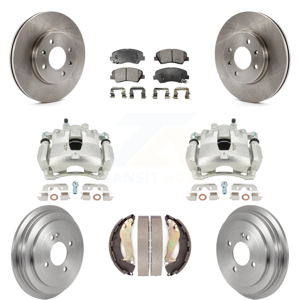 Transit Auto KC8-100868T Disc Brake Kit for 2012-2017 Hyundai Accent - Front and Rear product image