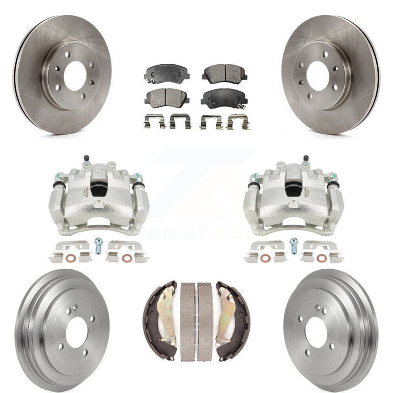 Transit Auto KC8-100868T Disc Brake Kit for 2012-2017 Hyundai Accent - Front and Rear product image
