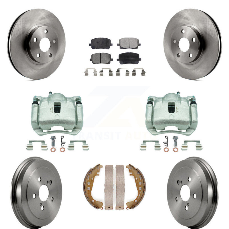 Transit Auto KC8-100871T Disc Brake Kit for 2003-2008 Toyota Corolla - Front and Rear product image