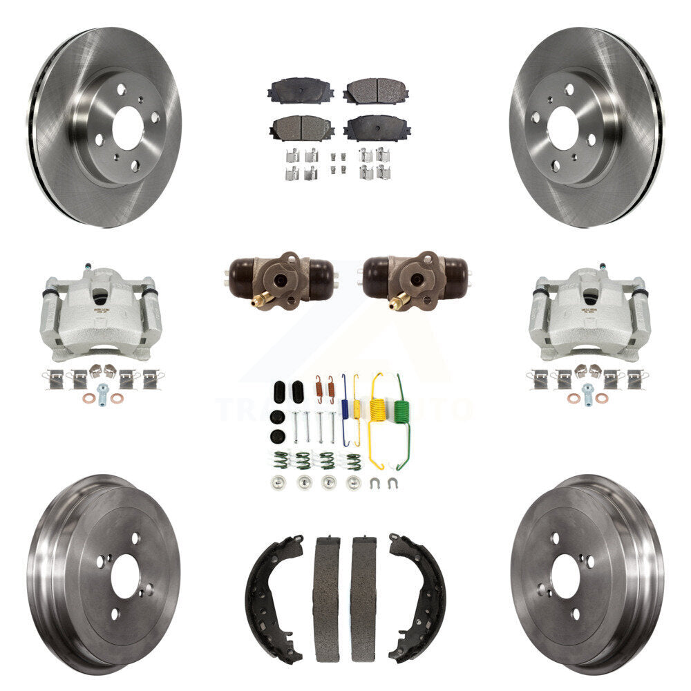 Transit Auto KC8-100876P Disc Brake Kit for 2006-2014 Toyota Yaris - Front and Rear product image