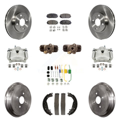 Transit Auto KC8-100876P Disc Brake Kit for 2006-2014 Toyota Yaris - Front and Rear product image