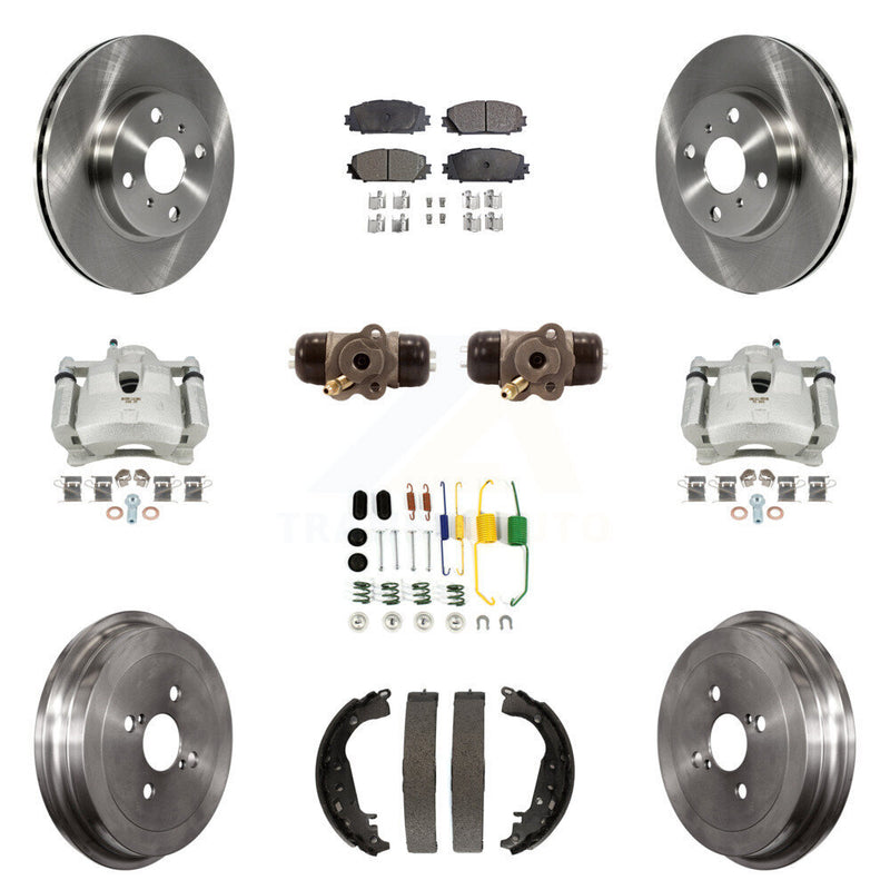 Transit Auto KC8-100876P Disc Brake Kit for 2006-2014 Toyota Yaris - Front and Rear product image
