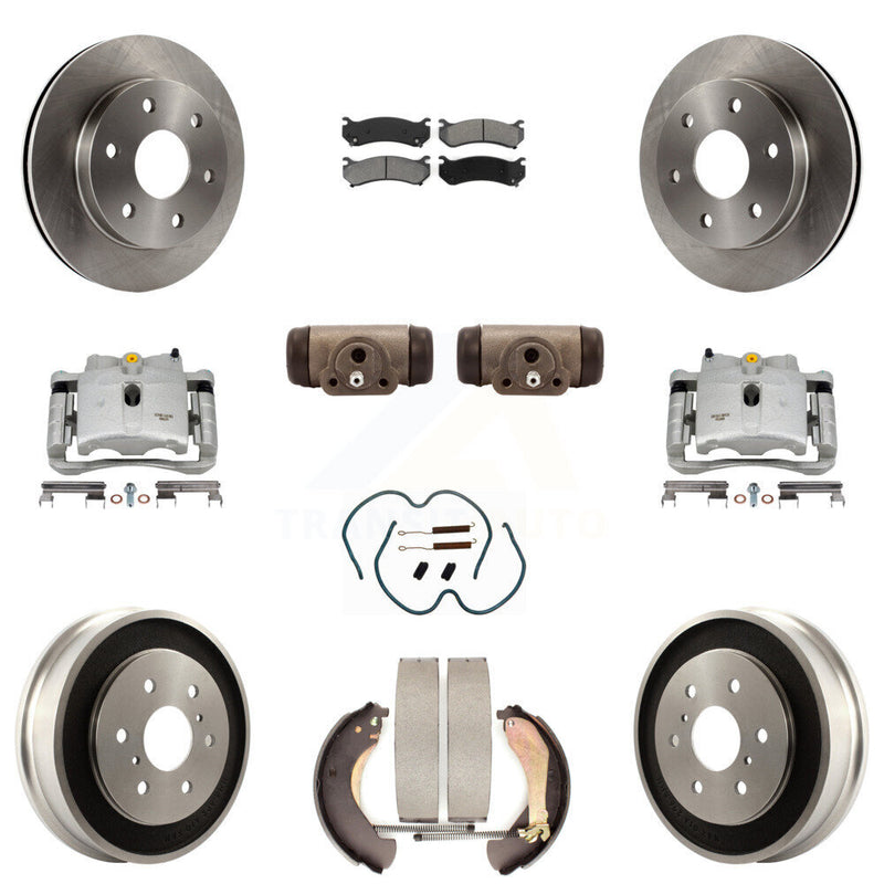 Transit Auto KC8-100880S Disc Brake Kit for 2005-2007 Chevrolet Silverado 1500 Classic, Chevrolet Silverado 1500, GMC Sierra 1500 - Front and Rear product image