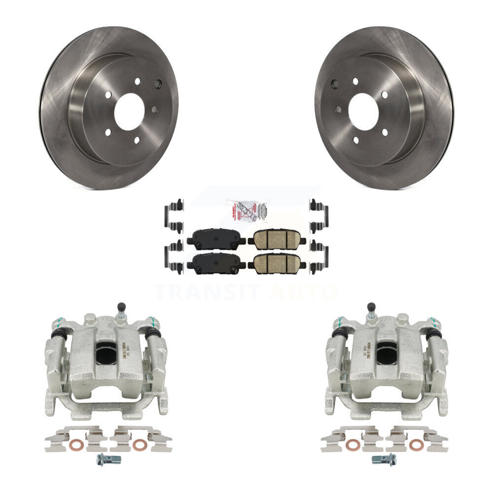 Transit Auto KC8-100881N Disc Brake Kit for 2009-2022 INFINITI JX35, Nissan Pathfinder, Nissan Quest & more - Rear product image