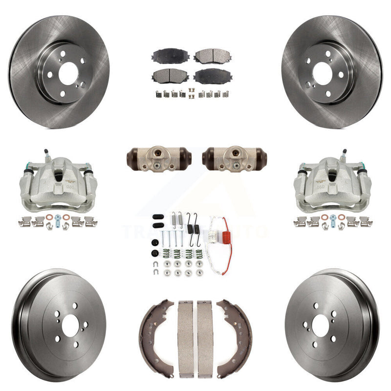 Transit Auto KC8-100889P Disc Brake Kit for 2009-2013 Toyota Corolla - Front and Rear product image