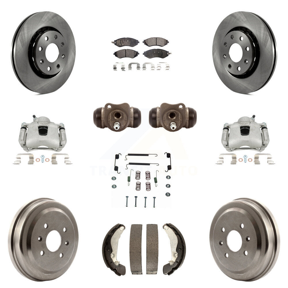 Transit Auto KC8-100906P Disc Brake Kit for 2004-2015 Chevrolet Spark, Pontiac G3, Pontiac G3 Wave & more - Front and Rear product image