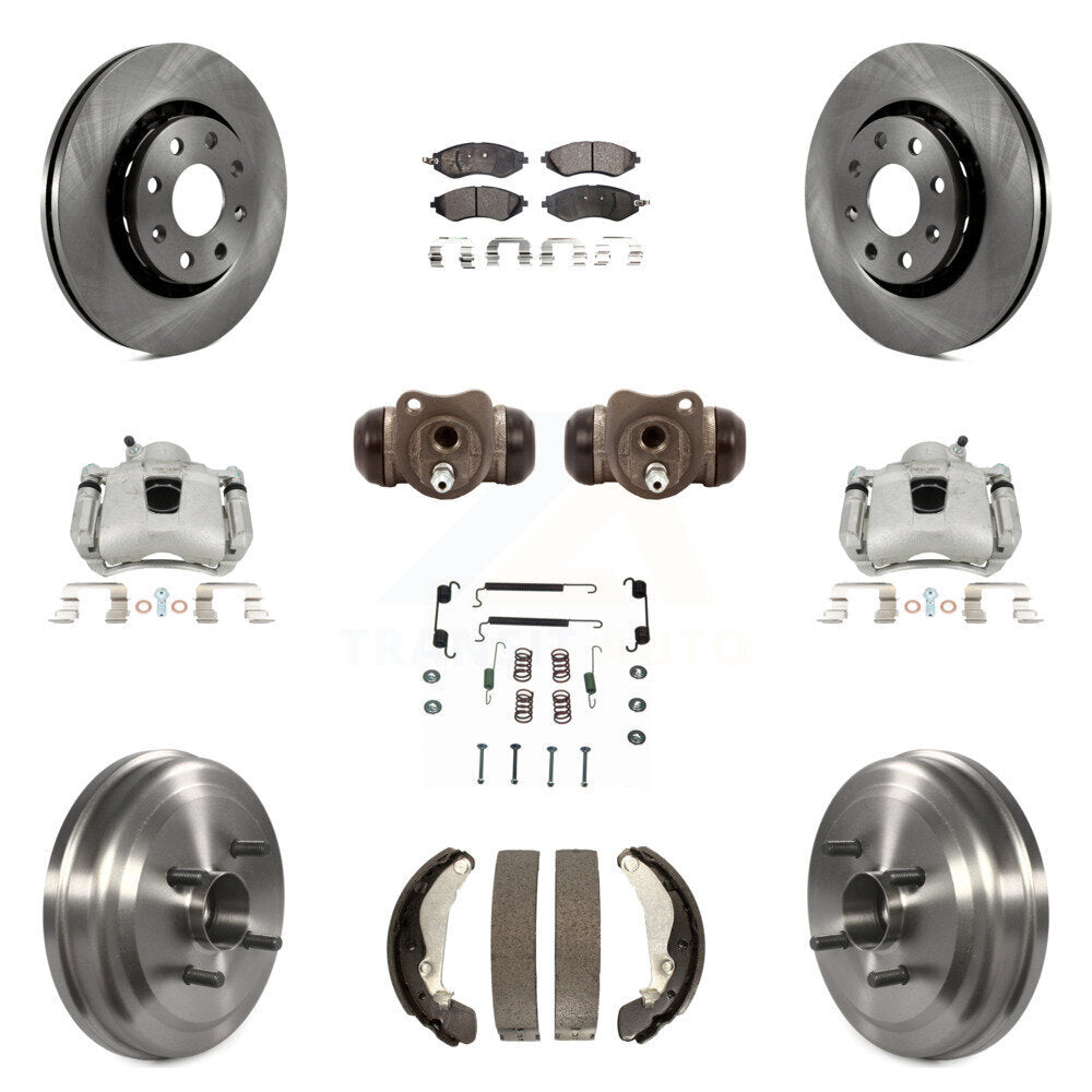 Transit Auto KC8-100907P Disc Brake Kit for 2004-2011 Pontiac G3, Chevrolet Aveo5, Pontiac Wave & more - Front and Rear product image