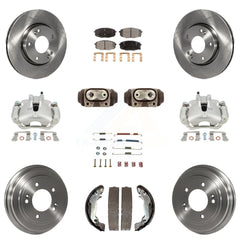 Transit Auto KC8-100914P Disc Brake Kit for 2009-2010 Hyundai Elantra - Front and Rear product image
