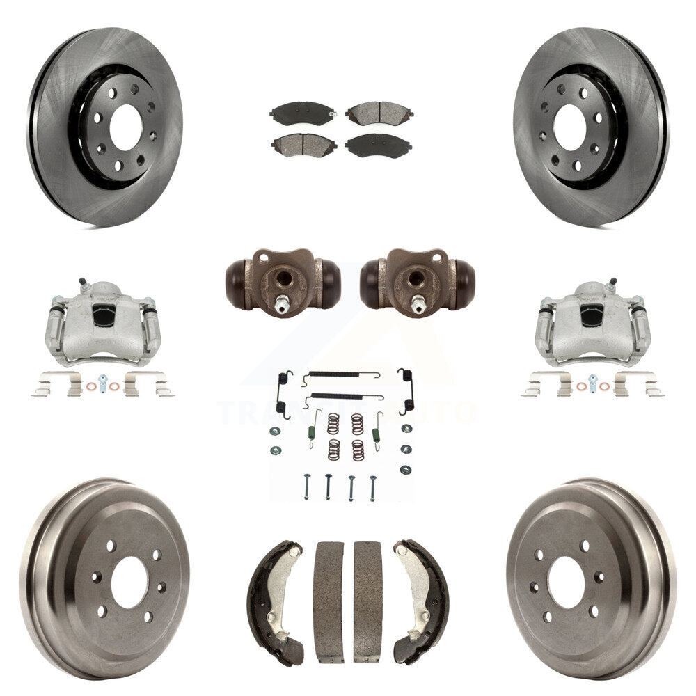 Transit Auto KC8-100924S Disc Brake Kit for 2004-2015 Chevrolet Spark, Pontiac G3, Pontiac G3 Wave & more - Front and Rear product image