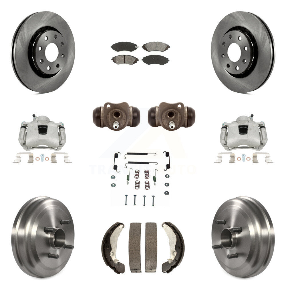 Transit Auto KC8-100925S Disc Brake Kit for 2004-2011 Pontiac G3, Chevrolet Aveo5, Pontiac Wave & more - Front and Rear product image