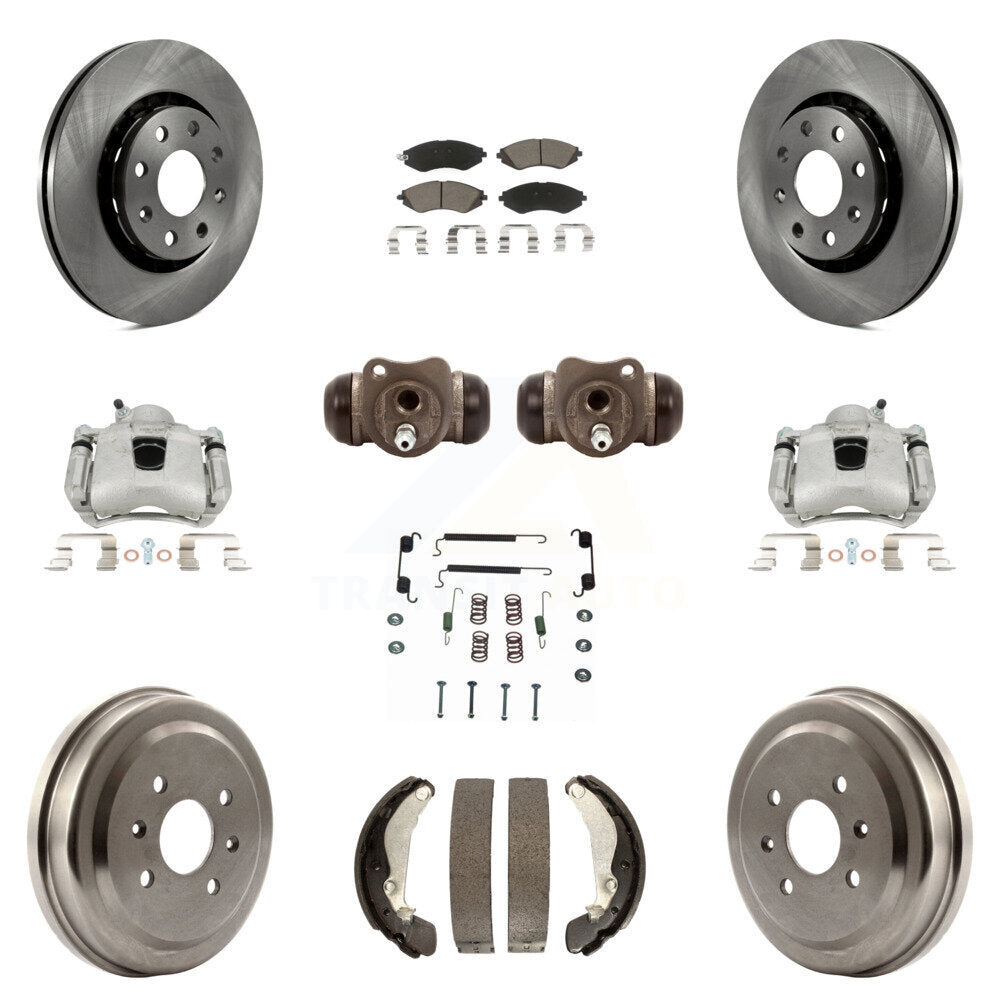 Transit Auto KC8-100935C Disc Brake Kit for 2004-2015 Chevrolet Spark, Pontiac G3, Pontiac G3 Wave & more - Front and Rear product image