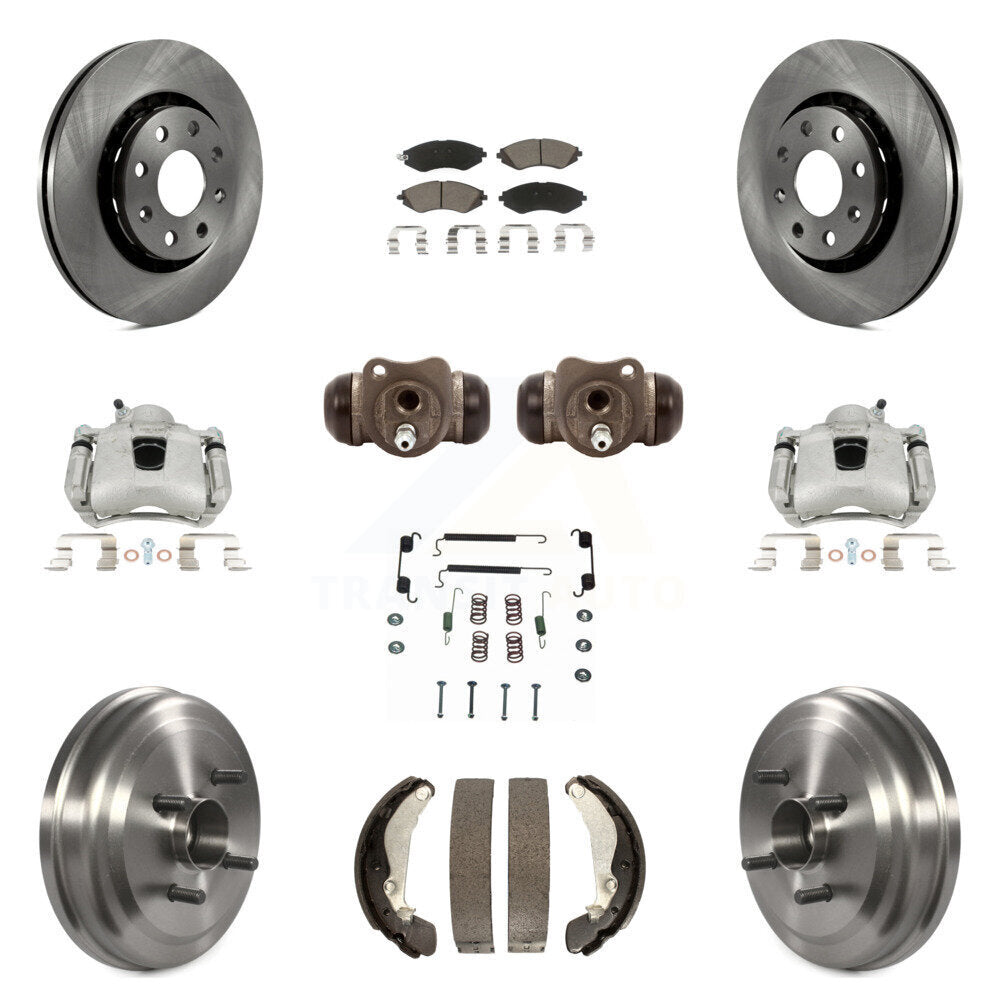 Transit Auto KC8-100936C Disc Brake Kit for 2004-2011 Pontiac G3, Chevrolet Aveo5, Pontiac Wave & more - Front and Rear product image