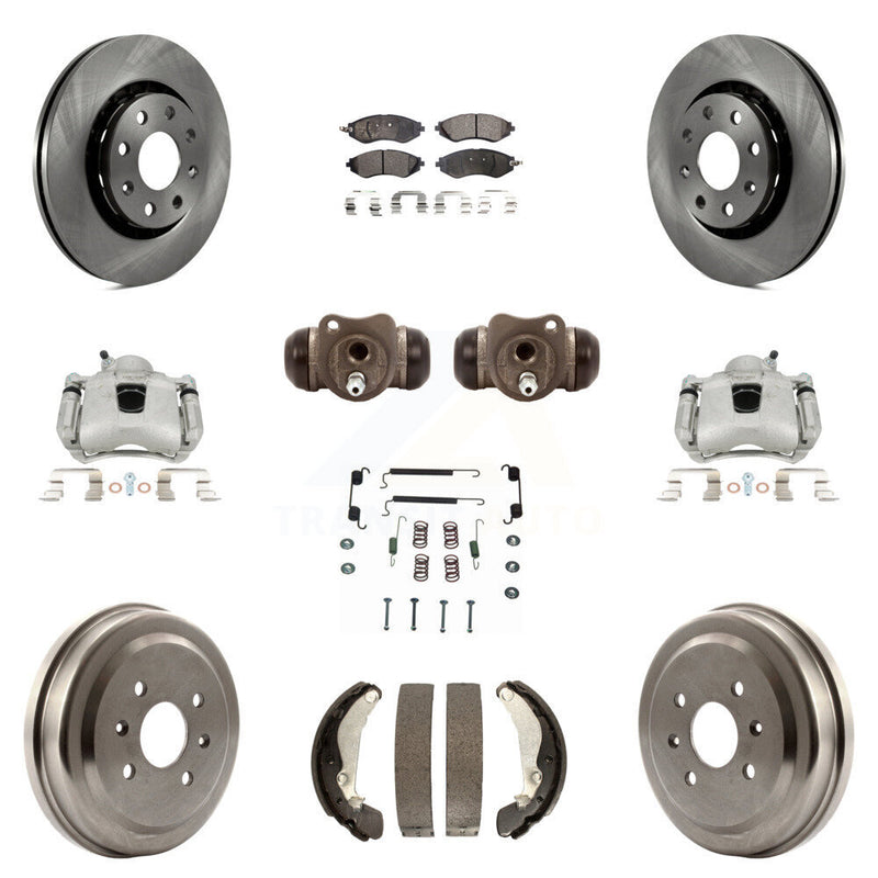 Transit Auto KC8-100940T Disc Brake Kit for 2004-2015 Chevrolet Spark, Pontiac G3, Pontiac G3 Wave & more - Front and Rear product image