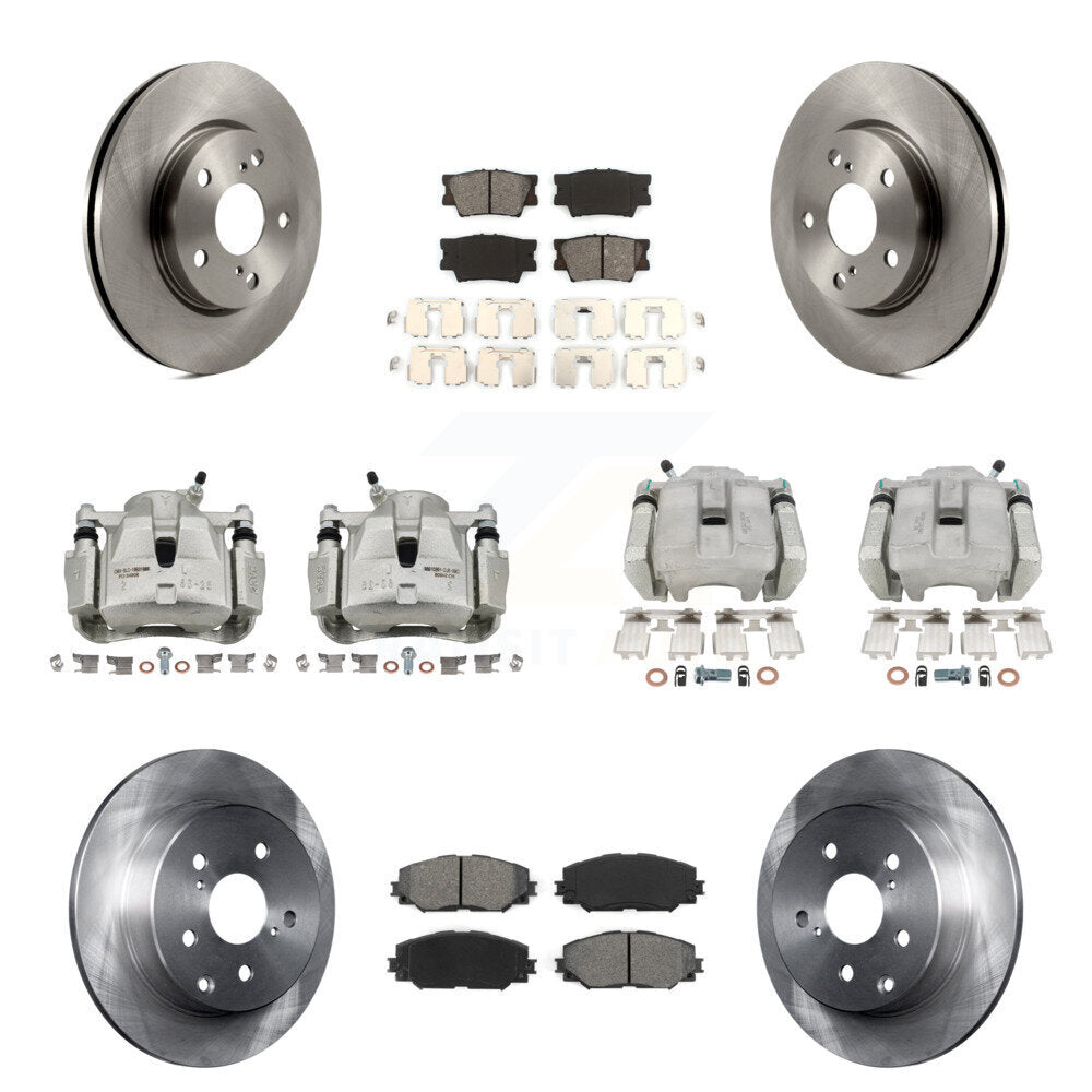 Transit Auto KC8-100951S Disc Brake Kit for 2012-2018 Toyota RAV4 - Front and Rear product image