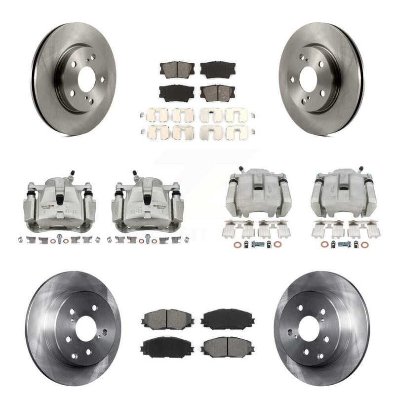 Transit Auto KC8-100951S Disc Brake Kit for 2012-2018 Toyota RAV4 - Front and Rear product image