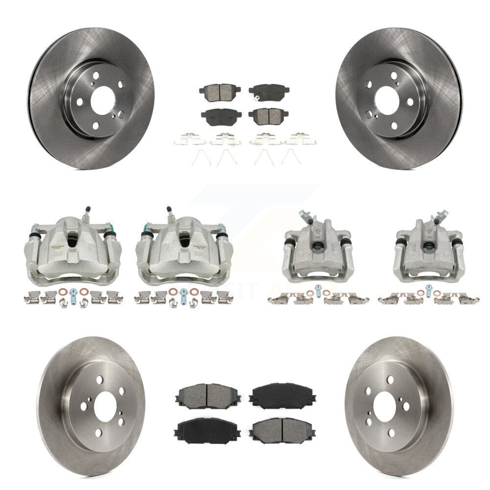 Transit Auto KC8-100952S Disc Brake Kit for 2009-2019 Toyota Corolla, Toyota Matrix, Pontiac Vibe - Front and Rear product image