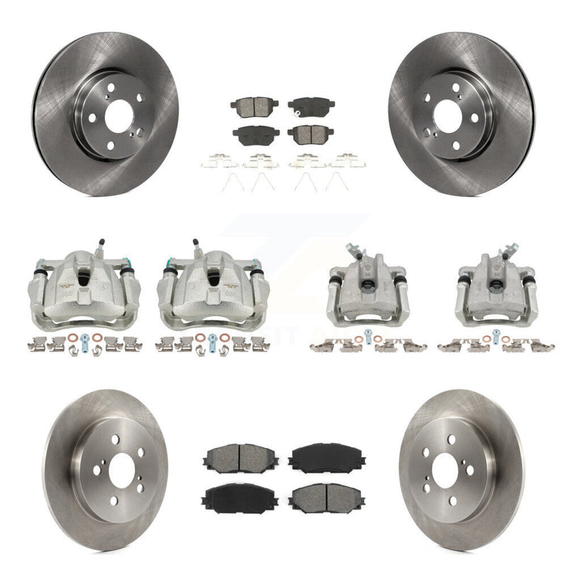 Transit Auto KC8-100952S Disc Brake Kit for 2009-2019 Toyota Corolla, Toyota Matrix, Pontiac Vibe - Front and Rear product image