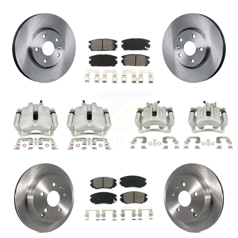 Transit Auto KC8-100957S Disc Brake Kit for 2010-2017 Chevrolet Equinox, GMC Terrain - Front and Rear product image
