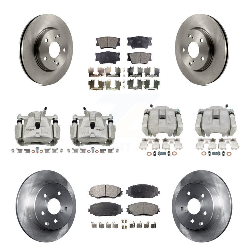 Transit Auto KC8-100959P Disc Brake Kit for 2012-2018 Toyota RAV4 - Front and Rear product image
